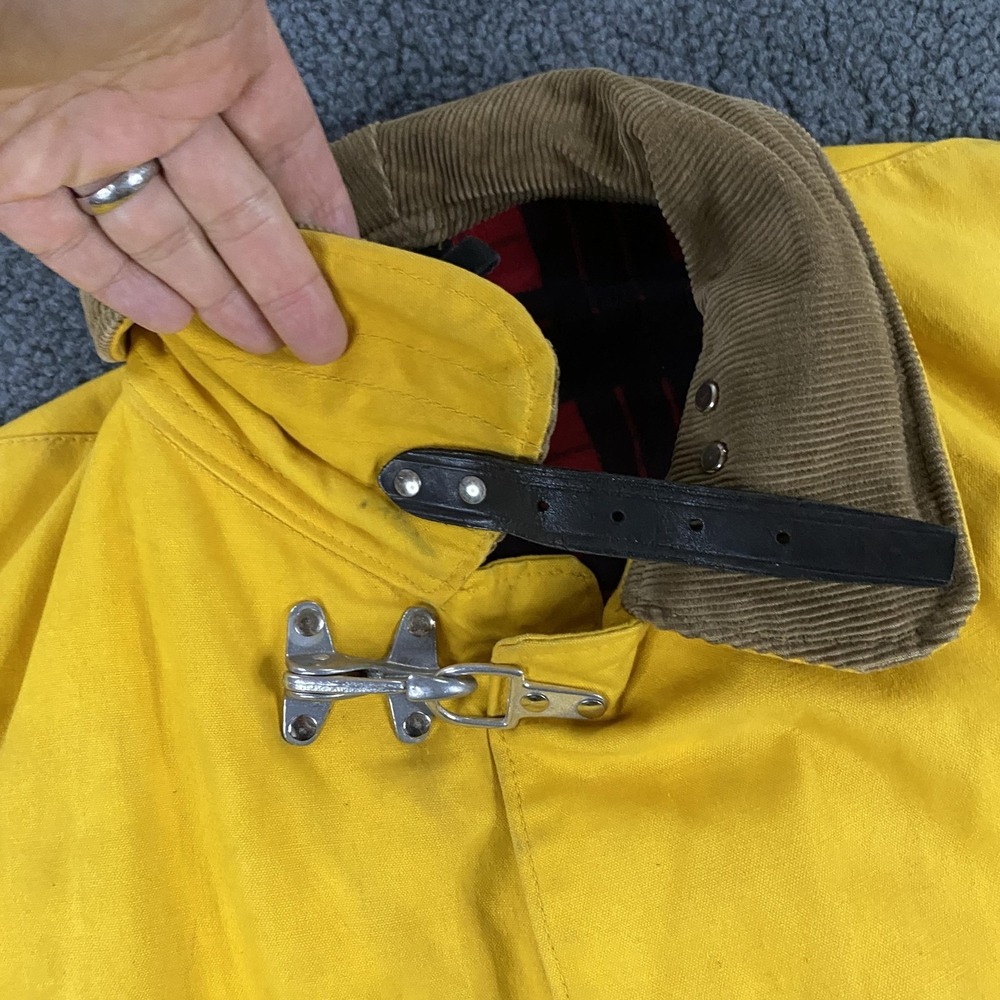 The Globe MFG Fireman Jacket Mens 44 Plaid Lined Lobster Clasp True Vintage USA - Picture 3 of 15